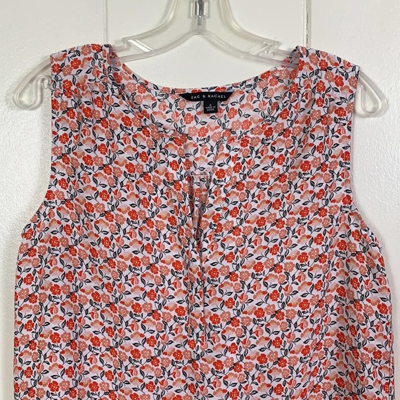 ZAC & RACHEL WOMEN’S FLORAL MULTICOLORS SLEEVES TOP SIZE S ROUND NECK BLOUSE - Picture 4 of 8